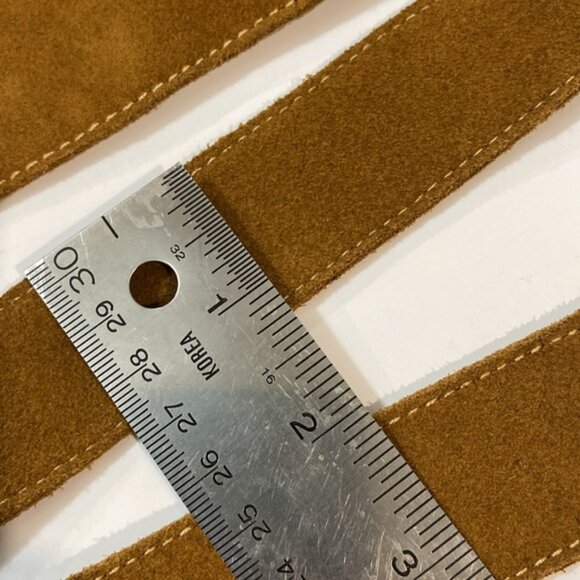 Corset Wide Belt Tan Suede 92’ long - Picture 6 of 9